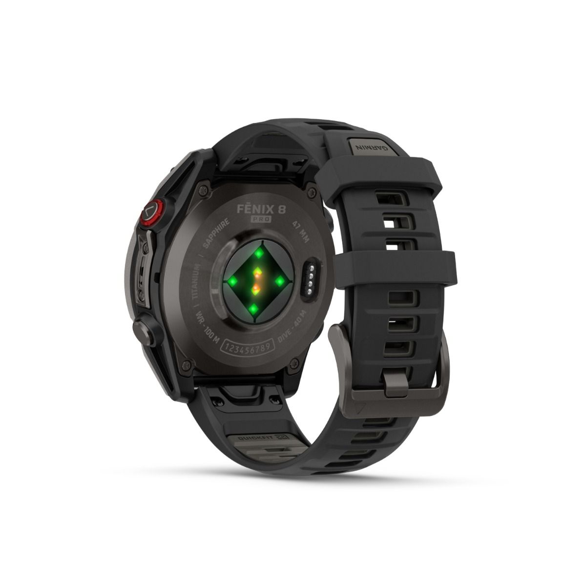 Garmin Dykkercomputer Fenix 8 Pro - 51 mm DLC-Titanium AMOLED Sapphire Carbon Grå
