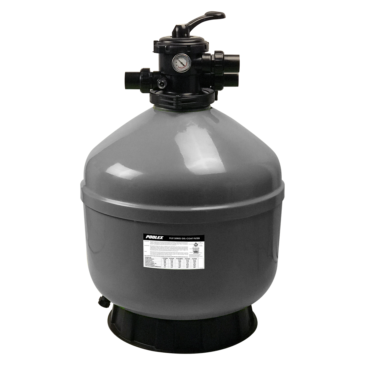 Poolex Sandfilter Rock TOP Gelcoat Ø21 til Ø30 til swimming pool