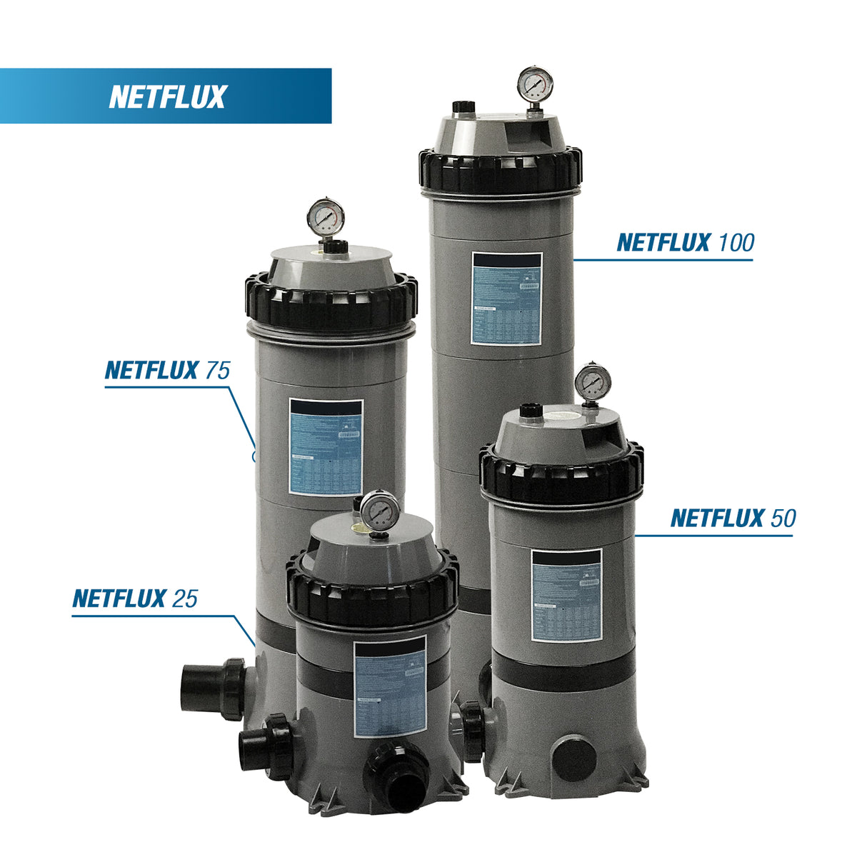 Poolex Filtermedie Netflux Filterpatroner til filtersystem til swimming pool & spa