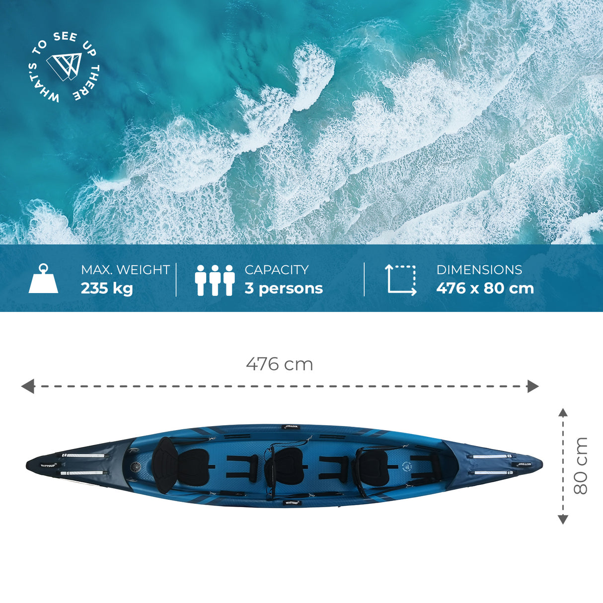 Wattsup Kajak Torpedo 3P