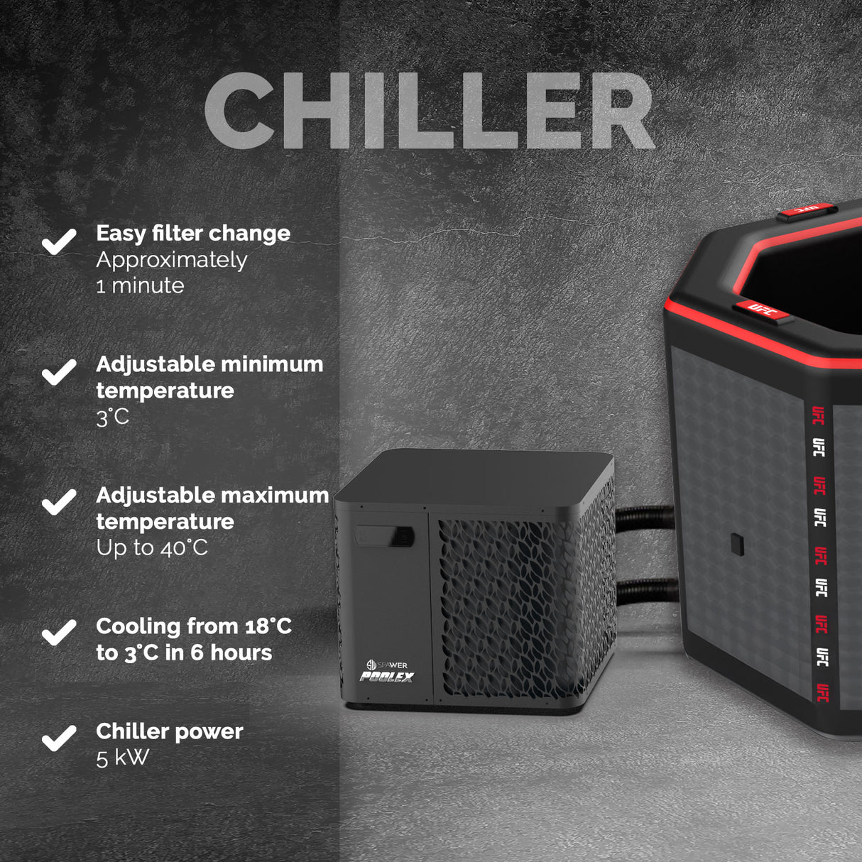 Netspa Isbad UFC Octagon Kit Chiller 3-40°C