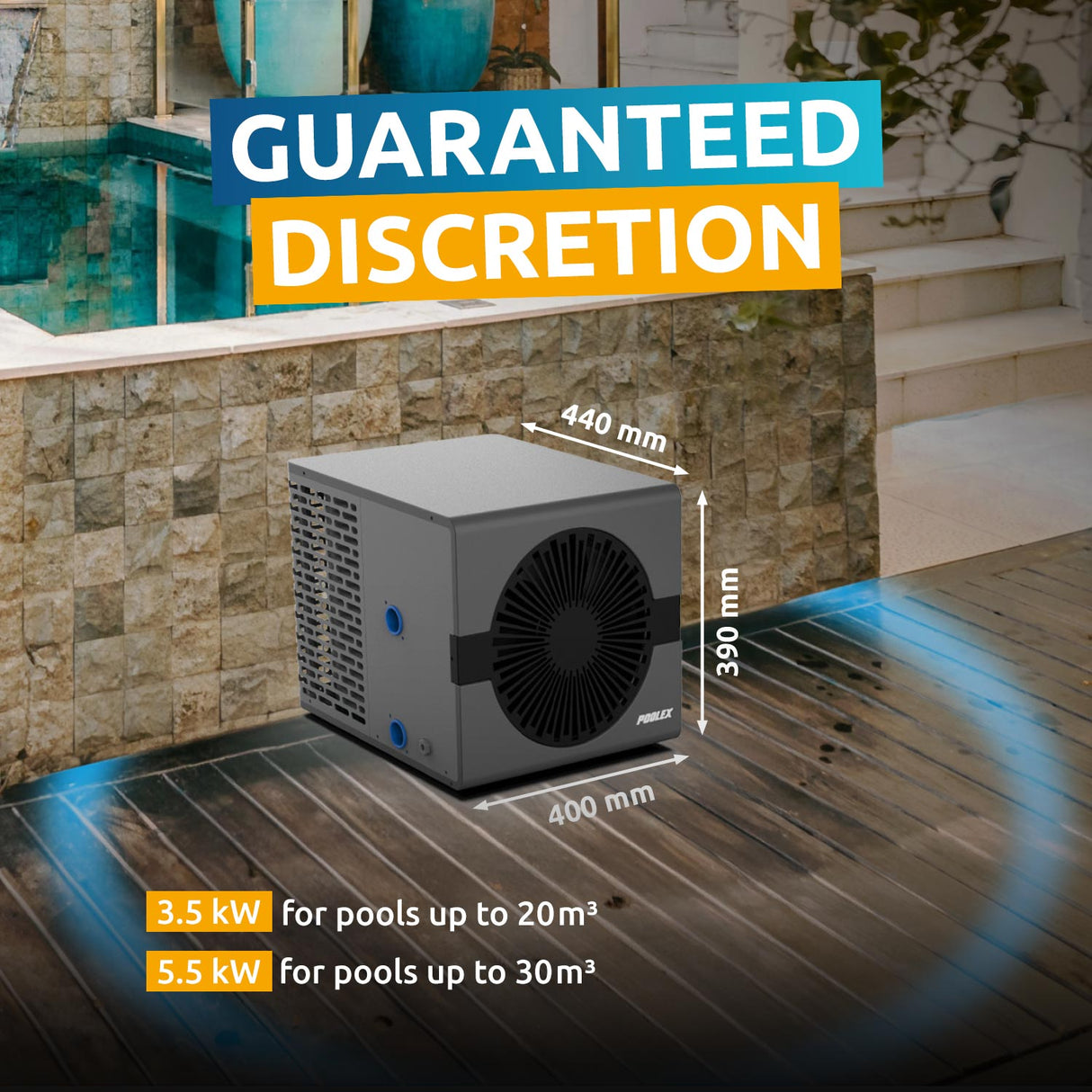 Poolex Varmepumpe Nano 2025 til swimming pool 5 kw