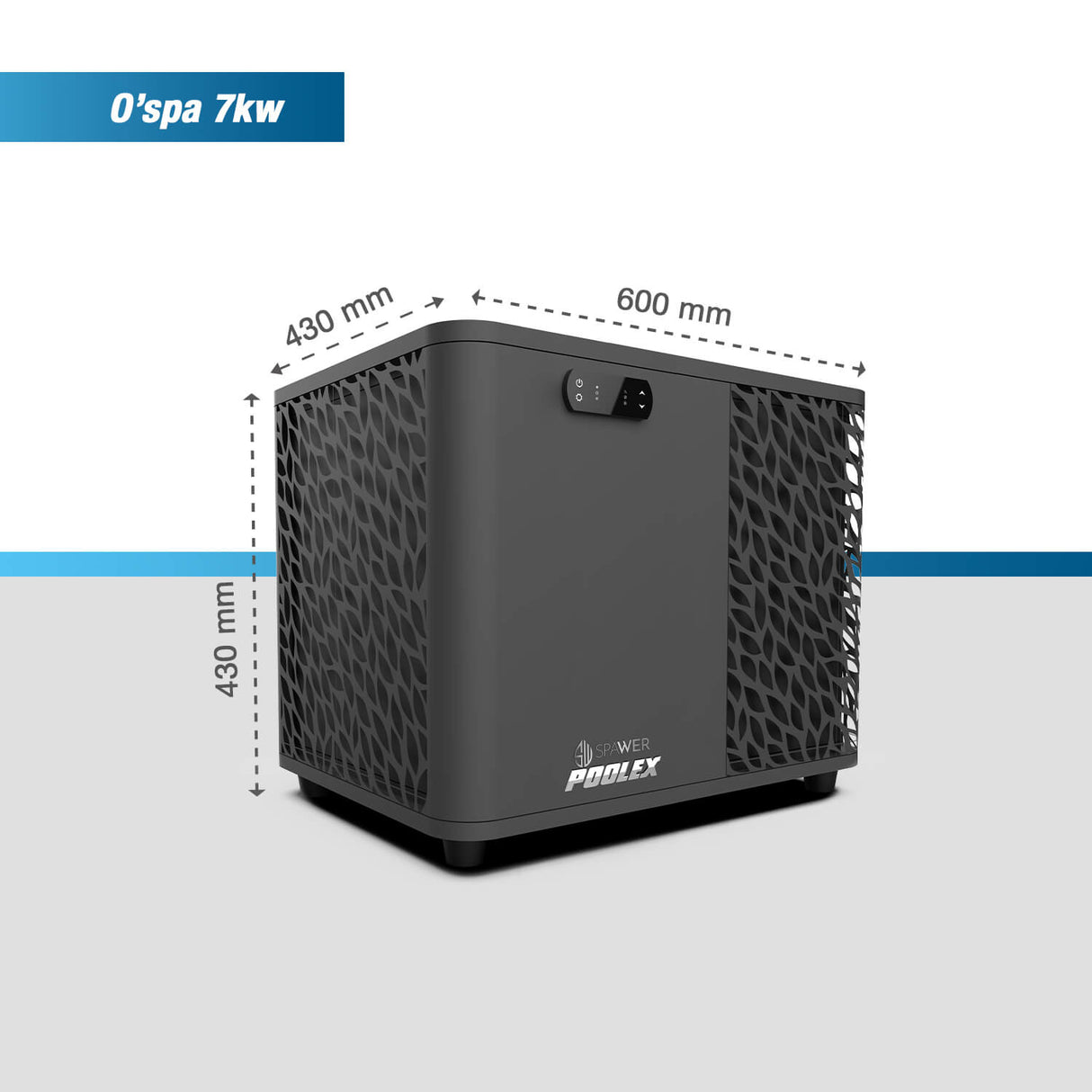 Poolex Varmepumpe Spawer O´Spa til swimming pool 7 kw