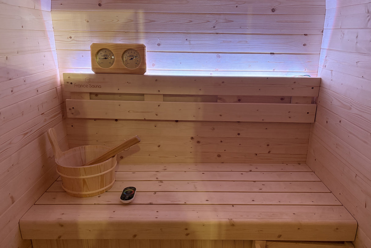 France Sauna Gaia Urban - Spruce FS Model avec poele 4,5kW