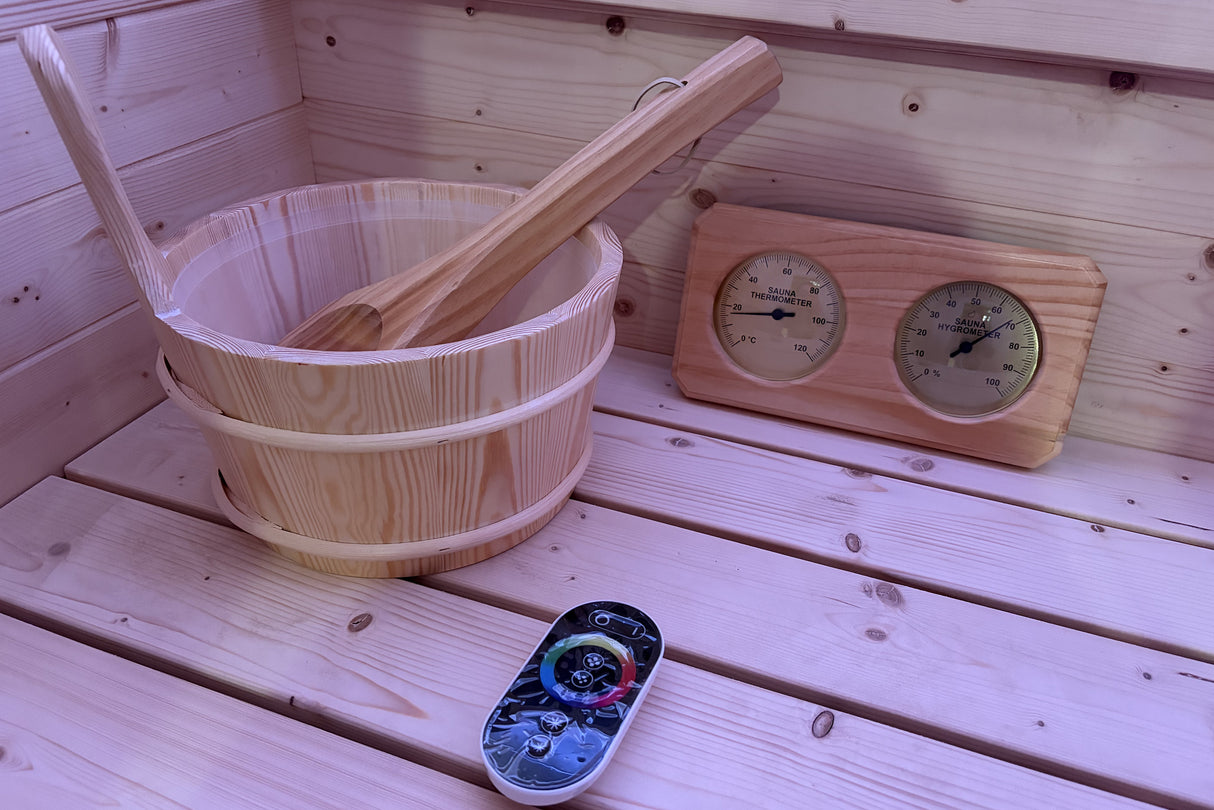 France Sauna Gaia Urban - Spruce FS Model avec poele 4,5kW