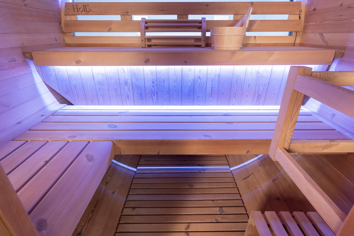 Holl´s Orphee Lounge 240 Traditional Sauna inclus poele 8kW et pierres