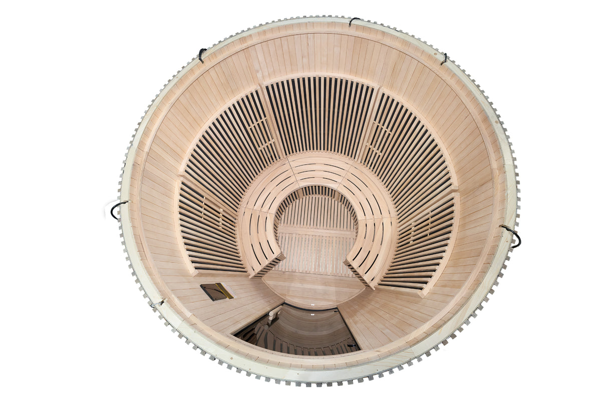Holl's Sauna Infrarouge Round 4 Places Black Color