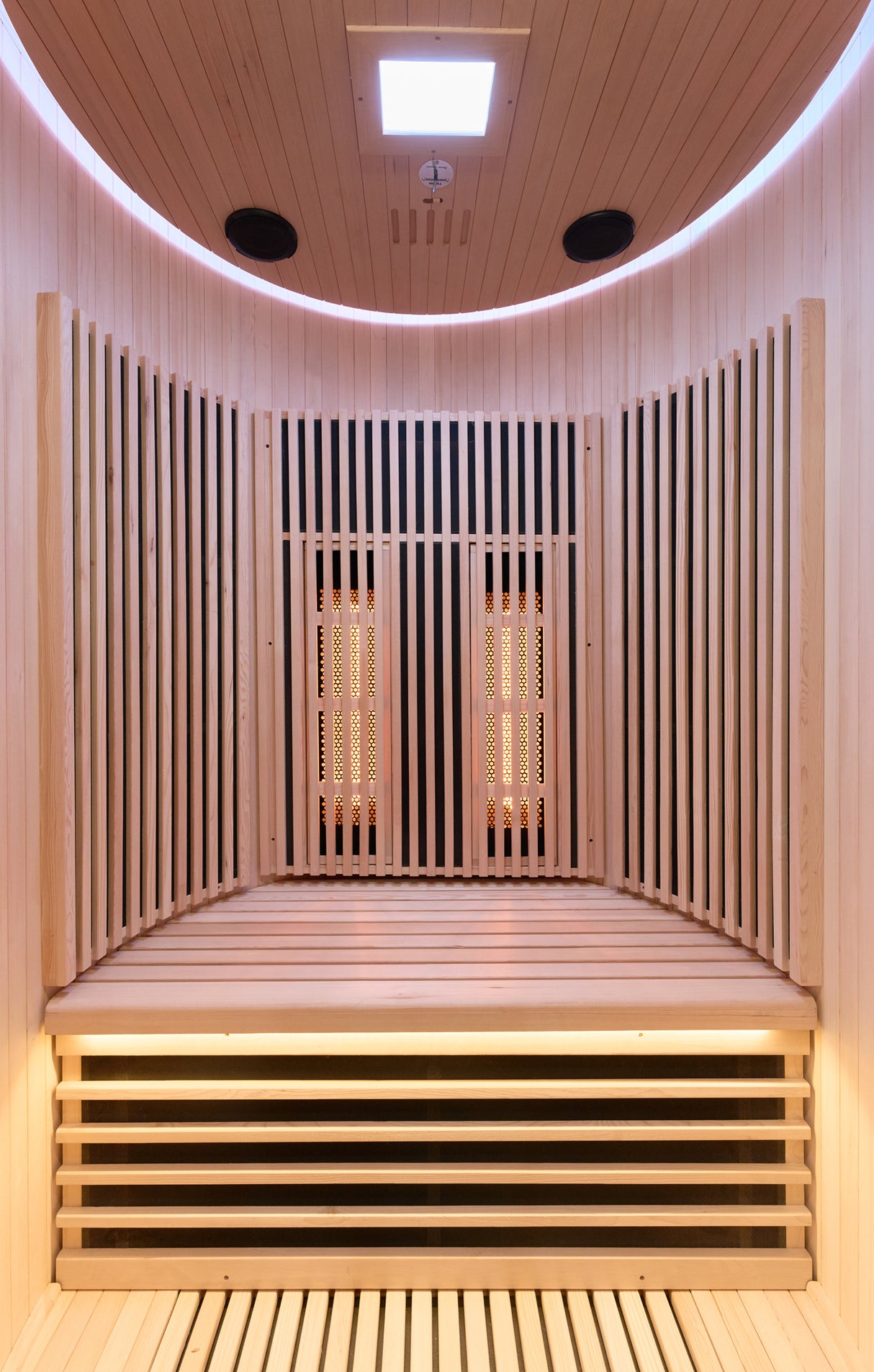 Holl's Sauna Infrarouge Round 2 Places Wood Color