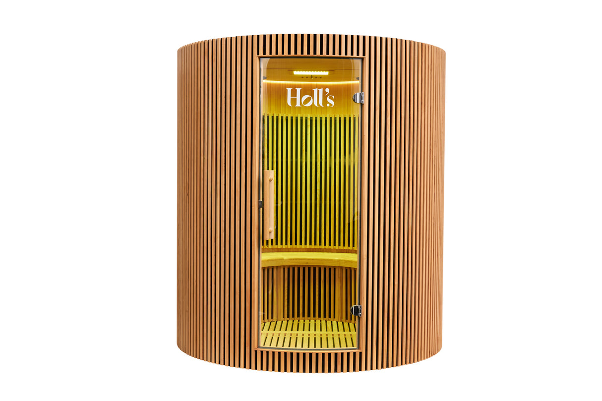Holl's Sauna Infrarouge Round 4 Places Wood Color