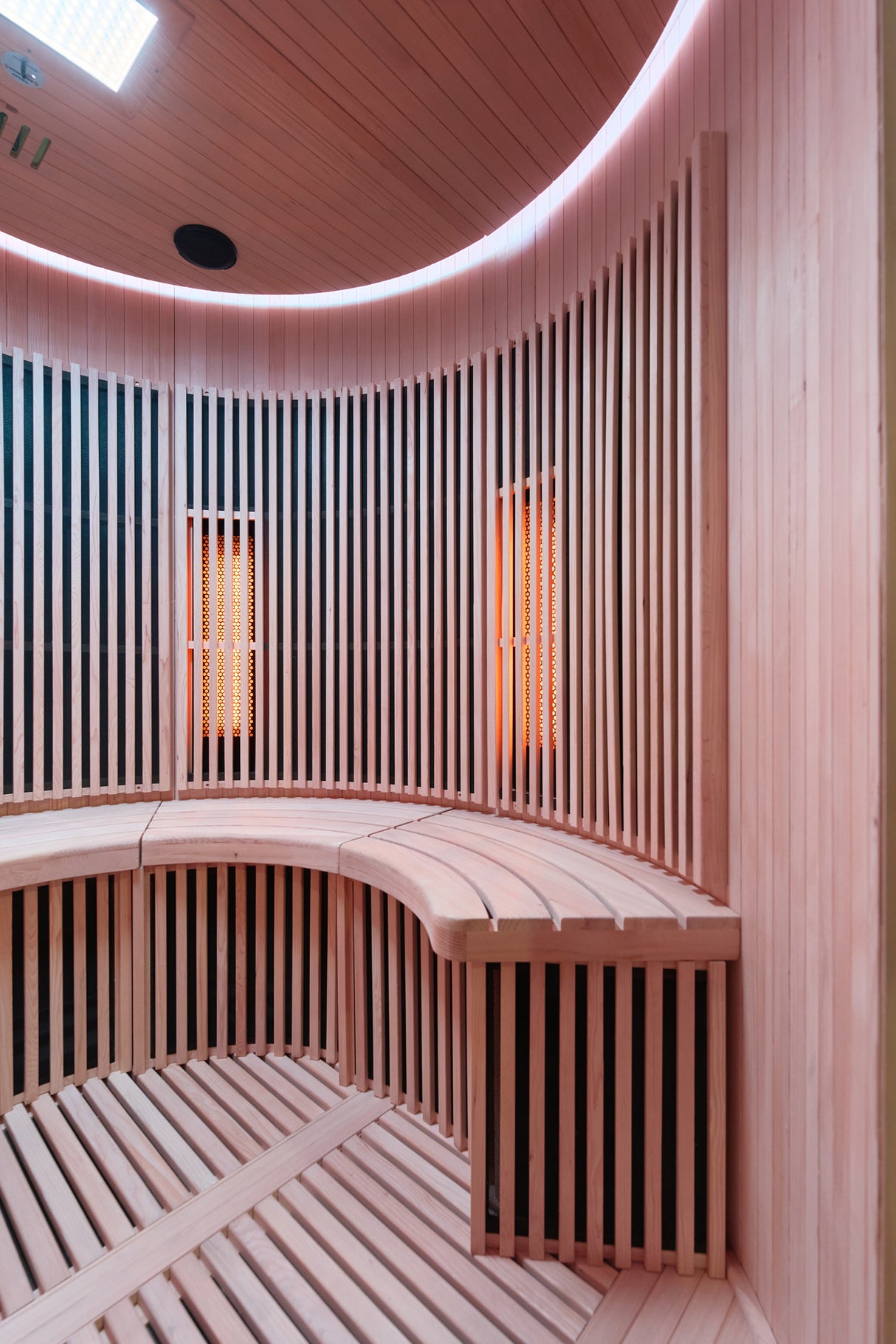 Holl's Sauna Infrarouge Round 4 Places Wood Color