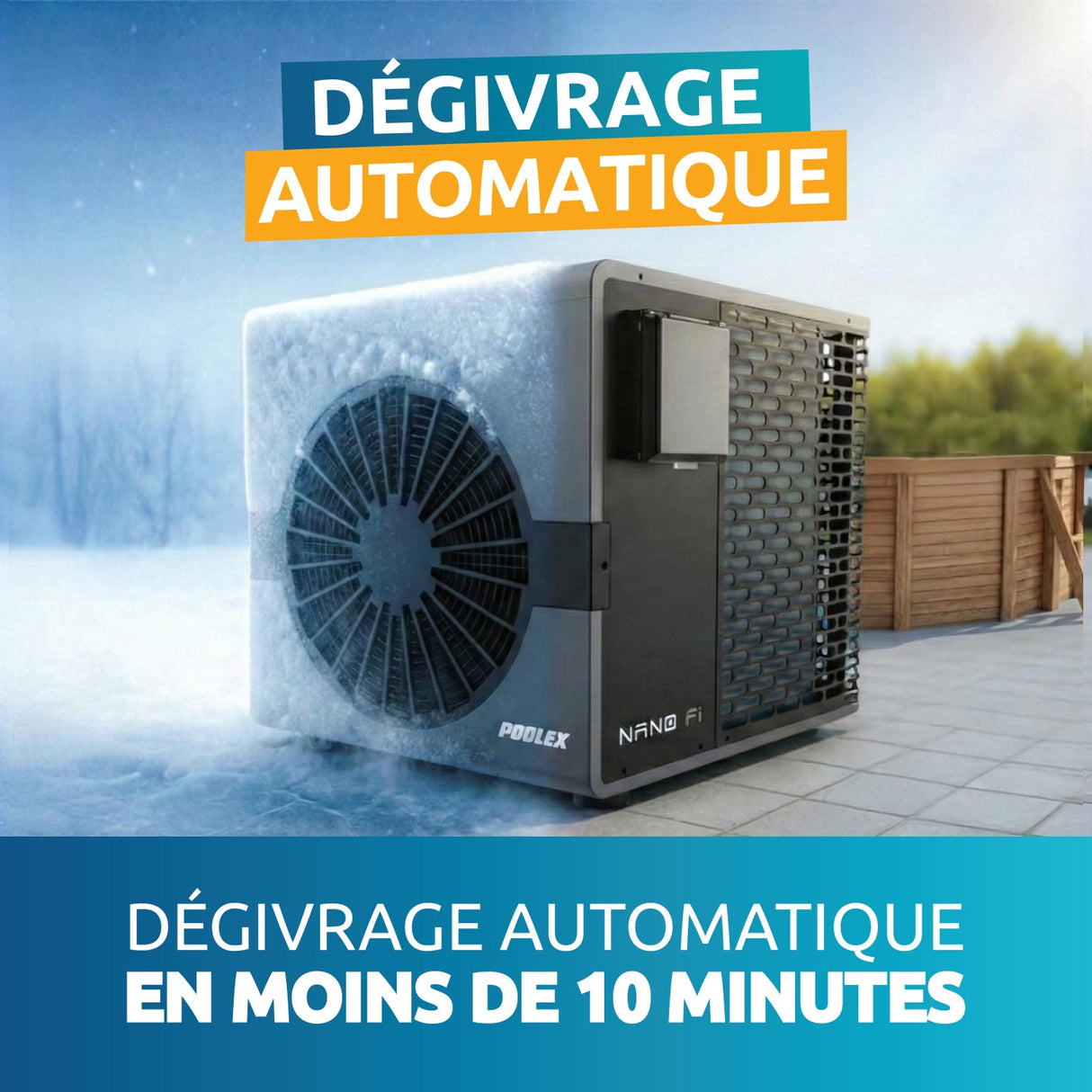 Poolex Varmepumpe Nano FI 3KW til swimming pools <20m3 (Full Inverter Varmepumpe)