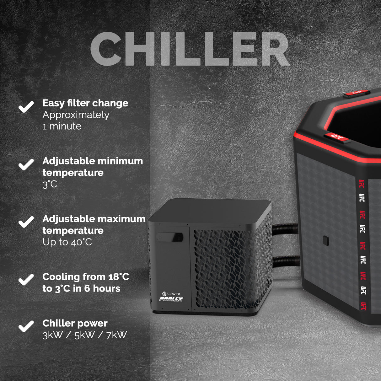 Poolex Spa Netspa Ufc Icebatch Ottekantet Isbad