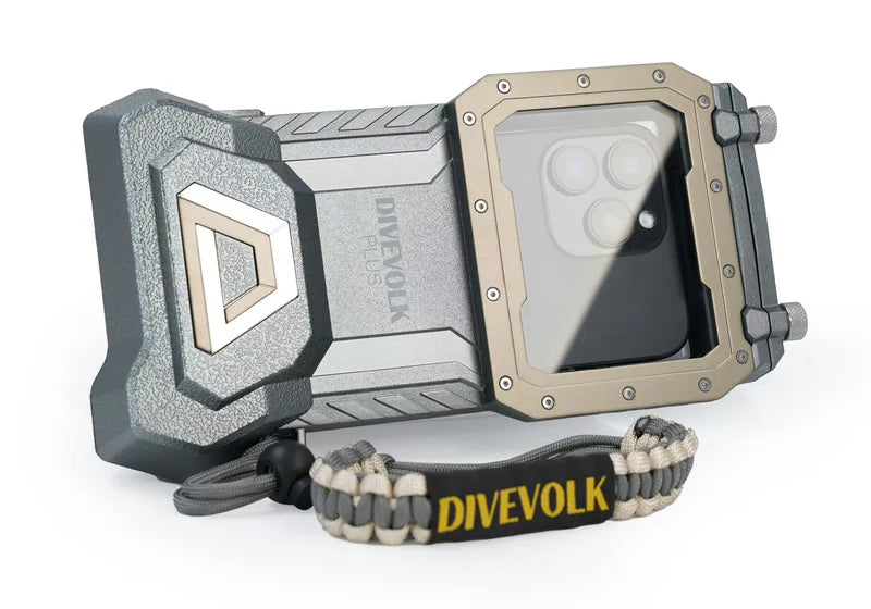 DIVEVOLK SeaTouch 4 MAX Plus, Underwater housing til iPhone og Android, Starlight Grey