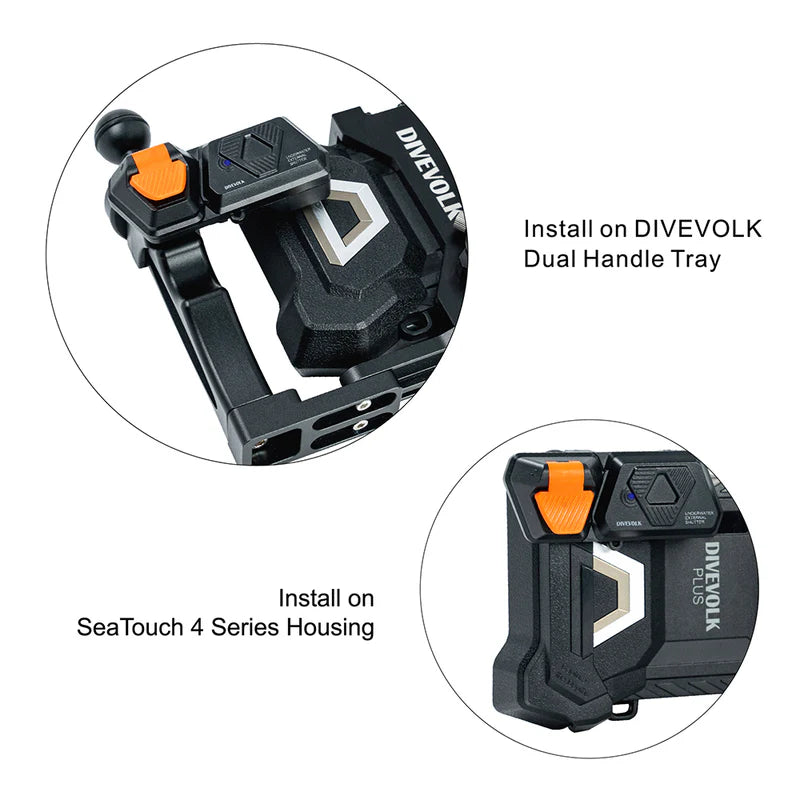 DIVEVOLK External Shutter til Seatouch 4 Max Housing