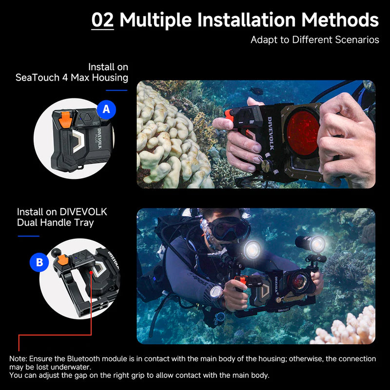 DIVEVOLK External Shutter til Seatouch 4 Max Housing