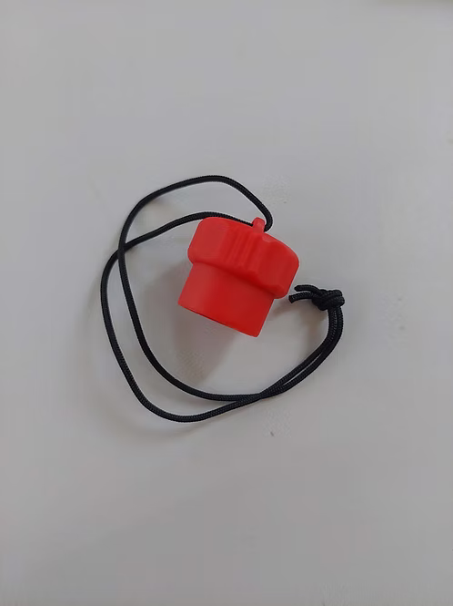 DIN Cover, Støvhætte med snor, Rød