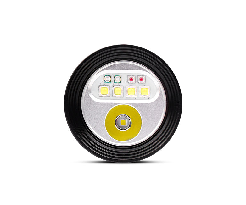 OrcaTorch D900V video diving light 2200 LumenRed and UV mode