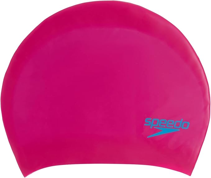 Speedo Badehætte Long Hair Cap Junior Lyserød/Blå
