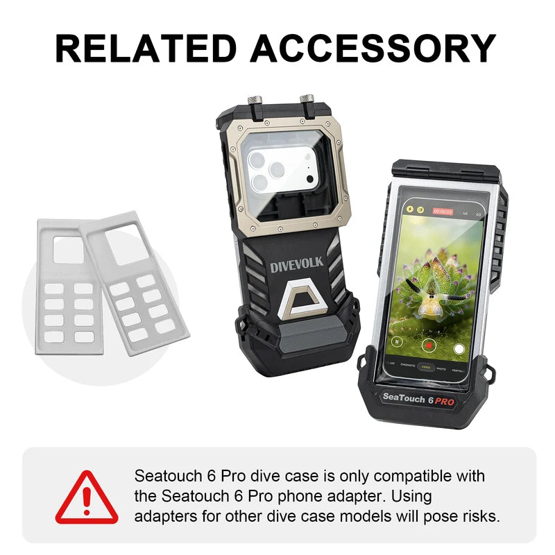 DiveVolk SeaTouch 6 Pro
Underwater Smarphone Housing-Black