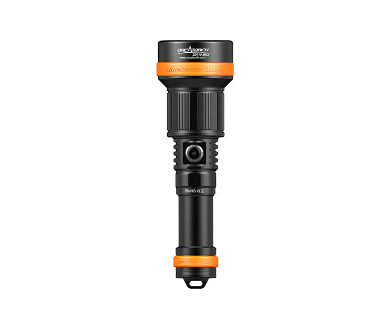 OrcaTorch Dykkerlygte ZD710 MK2 LED 1500 Lumen med en justerbar strålevinkel