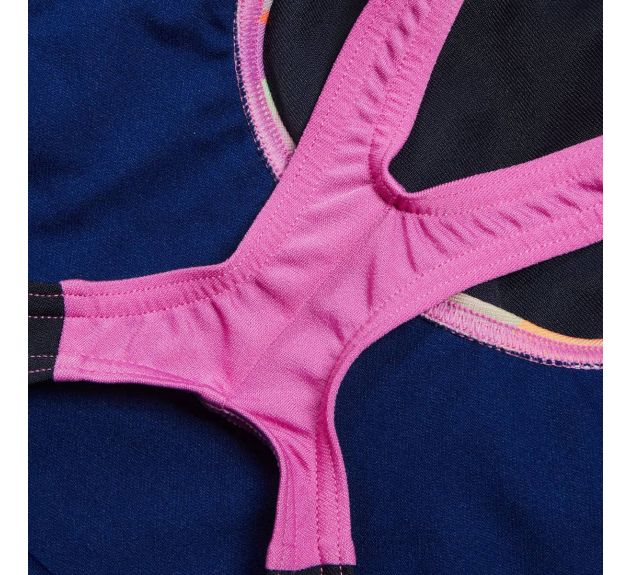 Speedo badedragt til piger Digi Placement Splashback Navy/Rød