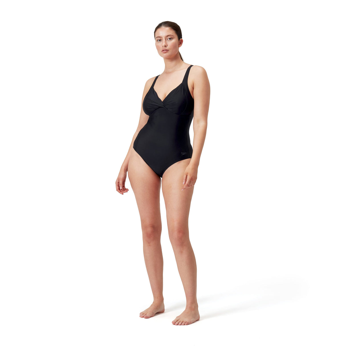 Speedo badedragt Shaping Cross Knot 1-Piece kvinder Sort