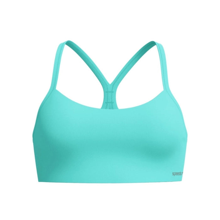 Speedo Badedragt Solid Racerback Bikini Top Turkis