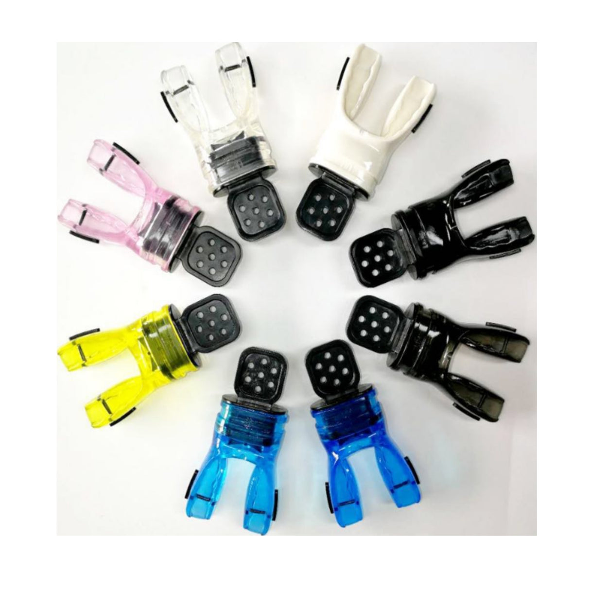 Blødt formbart mundstykke i mange forskellige farver