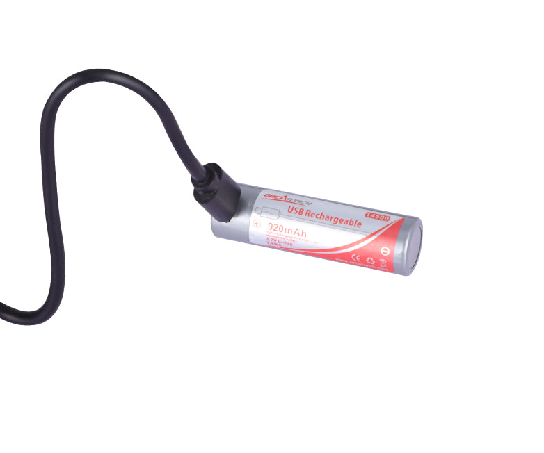 OrcaTorch 14500 3,6v 750mAh usbC