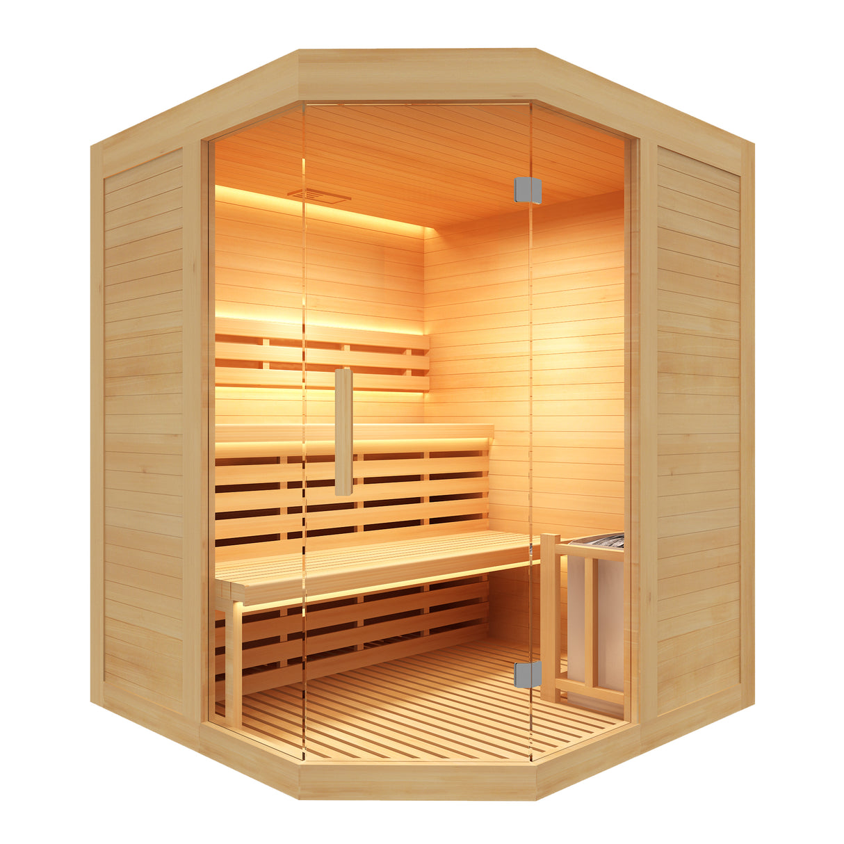 France Sauna Sense 3 Personer Komplet sæt 4.5KW Corner Edition