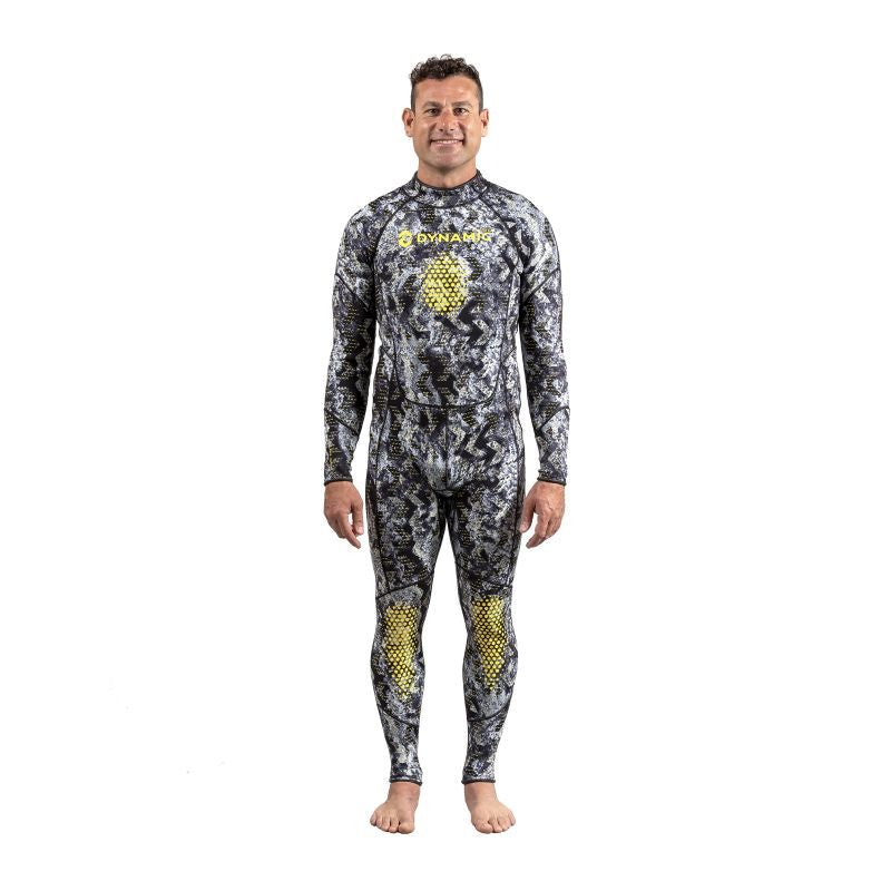 DynamicNord VÅDDRAGT FDS-2 Men Freedive Fullsuit 2mm Camo/Grå
