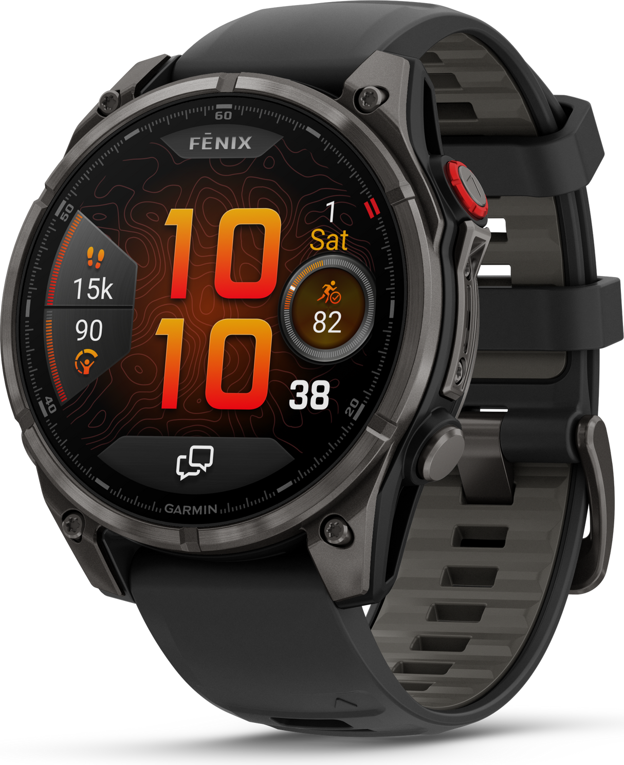 Garmin Dykkercomputer Fenix 8 Pro - 47 mm AMOLED Sapphire Carbon Grå