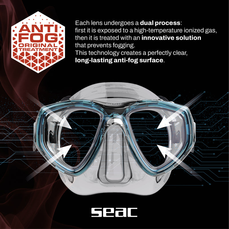 Seac Sub Dykkermaske Silicone CLEAR antidug