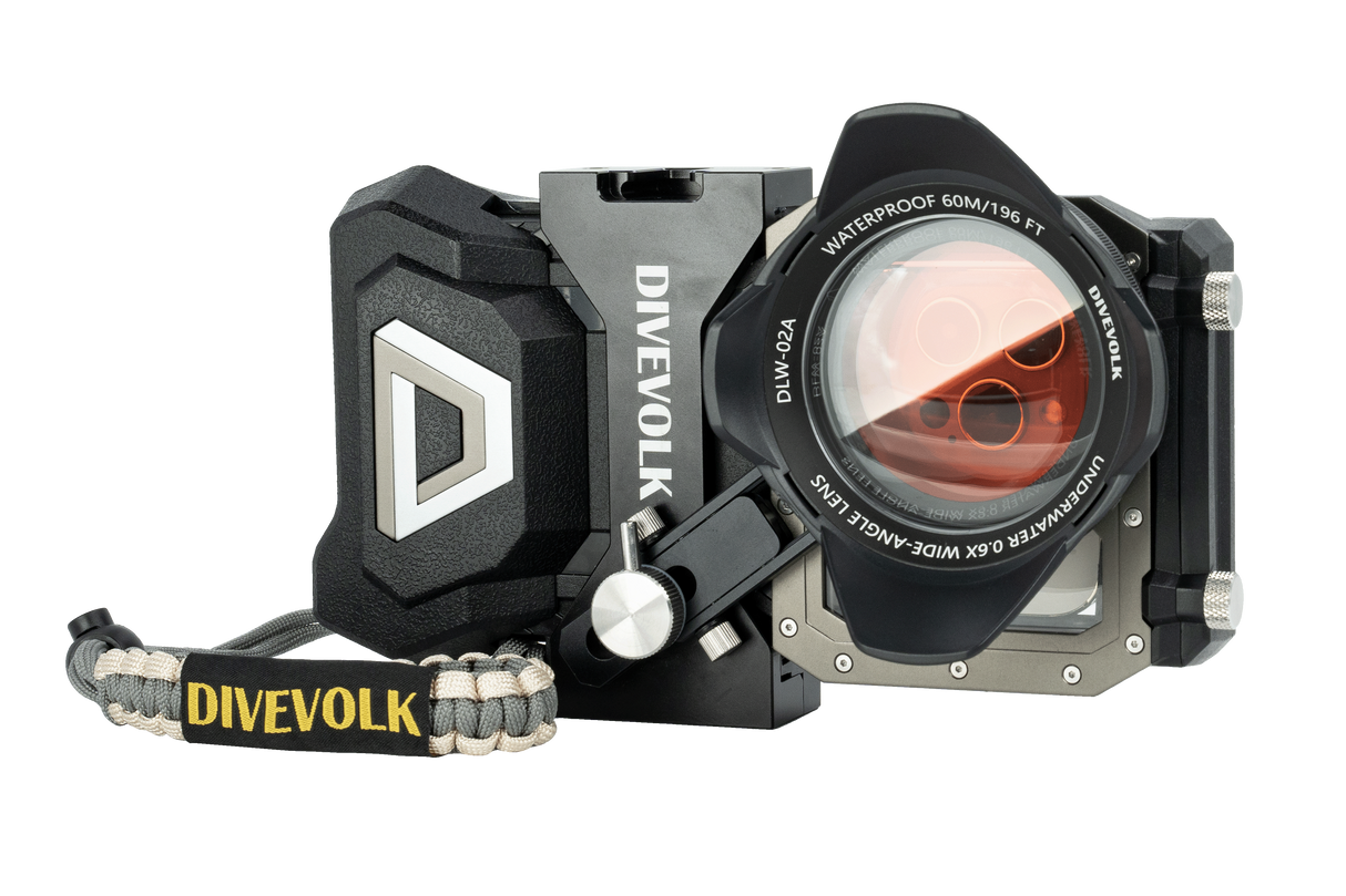 Divevolk SeaTouch 4 Max Plus Underwater Housing Ocean Kit til iPhone og Android incl Wide Angle