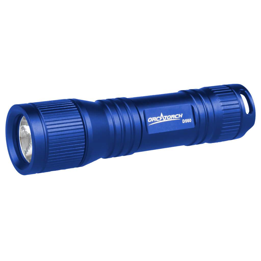 OrcaTorch D560 Led backup flashlight 700 lumen Blå