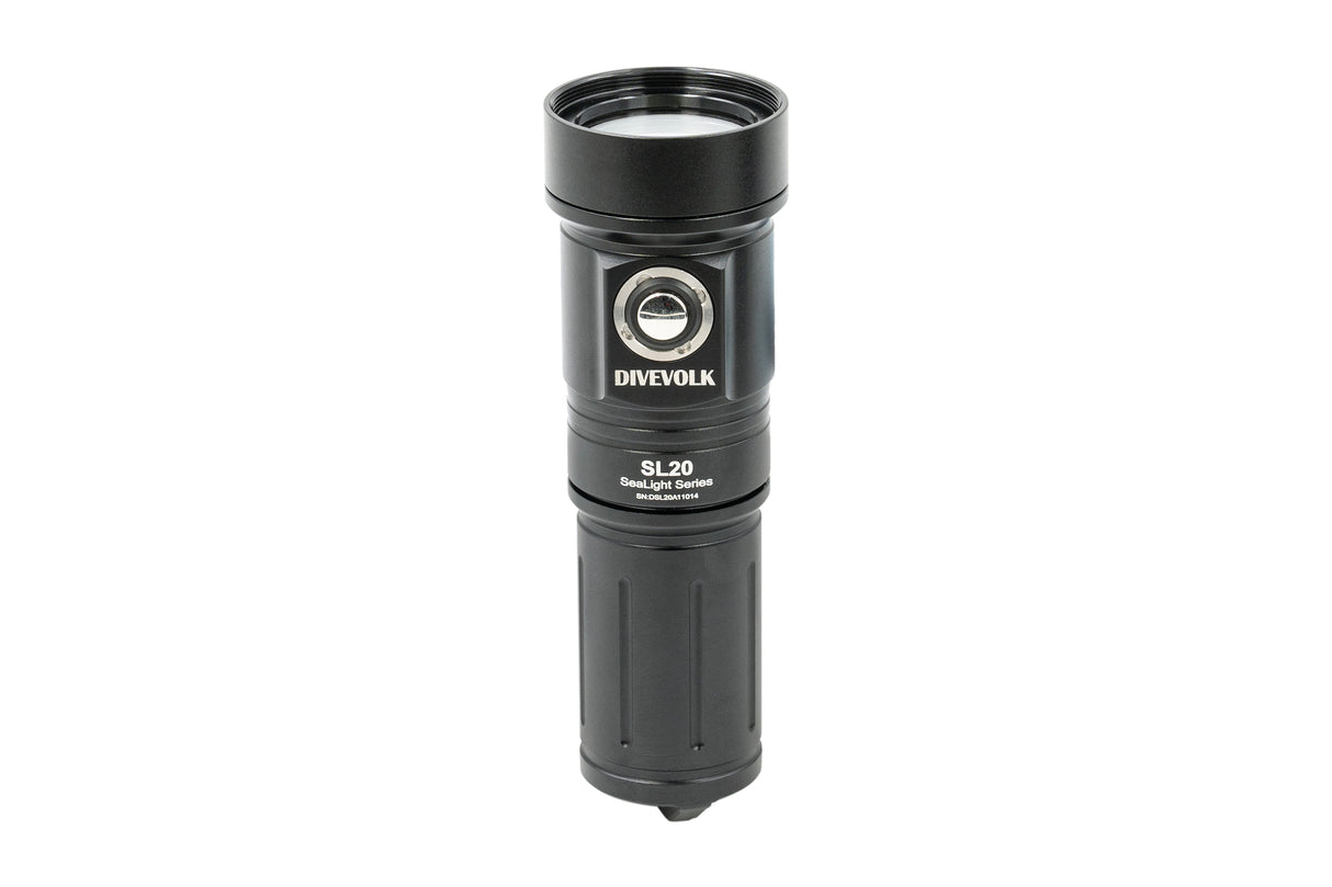 DiveVolk Video Dykkerlygte SL20 2000 lumen