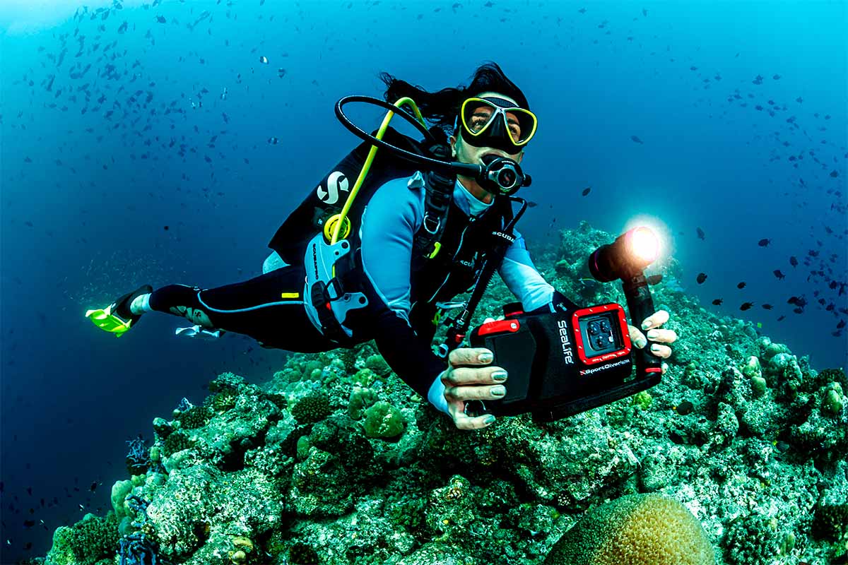 Sportdiver Sealife Pro 2500 SL406 Sæt for Iphone & Android