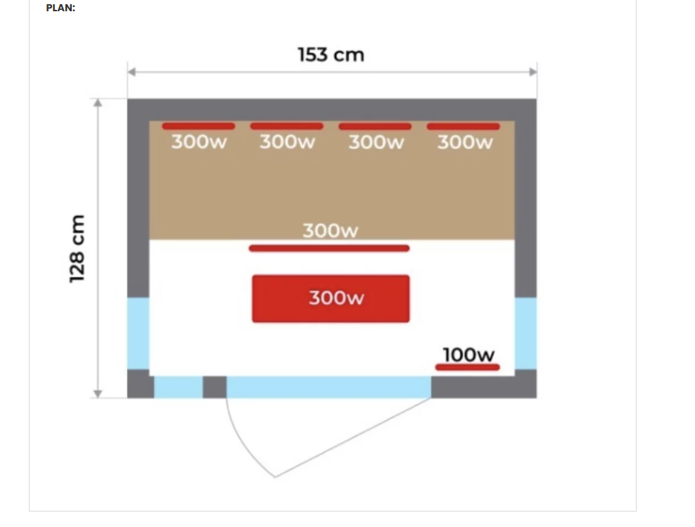 France Sauna Apollon Quartz Infrarød Sauna 3 personer