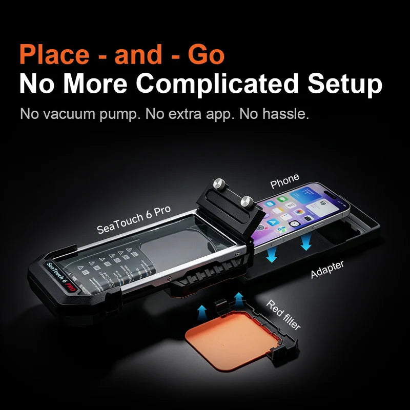 DiveVolk SeaTouch 6 Pro
Underwater Smarphone Housing-Black