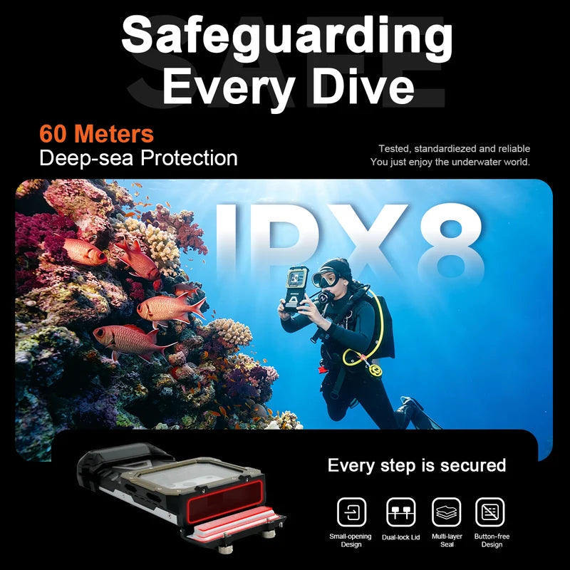 DiveVolk SeaTouch 6 Pro
Underwater Smarphone Housing-Black