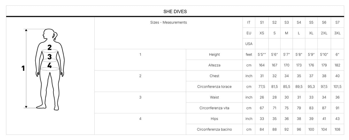 Mares Våddragt FLEXA 5/4 She Dives