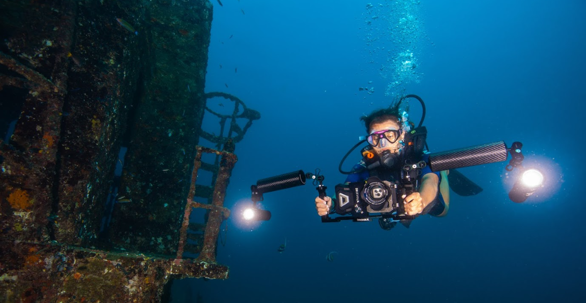 DiveVolk Video Dykkerlygte SL50 5000 lumen