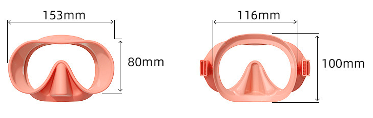 OD Snorkelpakke Softview maske og dry snorkel til Junior