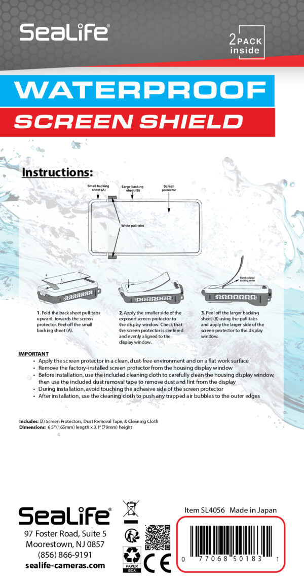 Sealife Screen Shield for SportDiver Ultra Undervandshus