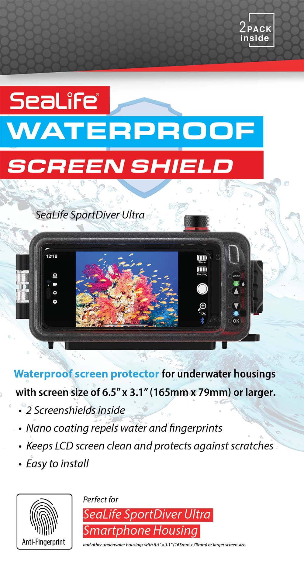 Sealife Screen Shield for SportDiver Ultra Undervandshus