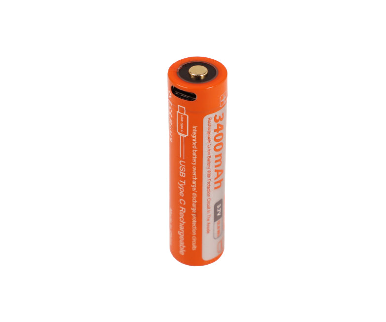 OrcaTorch 18650 usb accu 3,6v 3400mAh