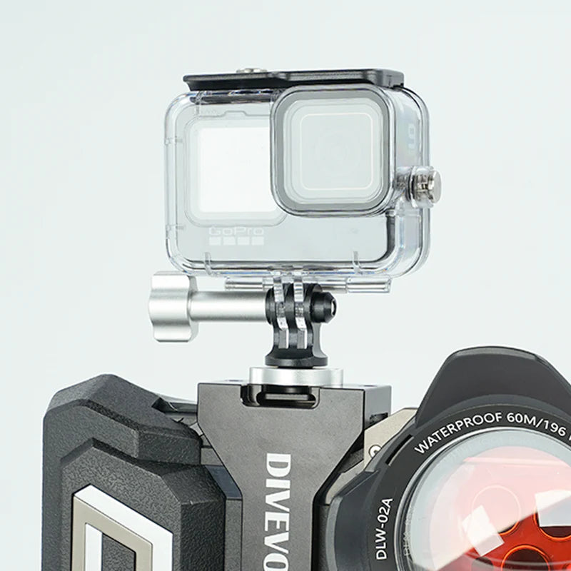 DIVEVOLK Cold Shoe to Action Camera Conversion Adapter