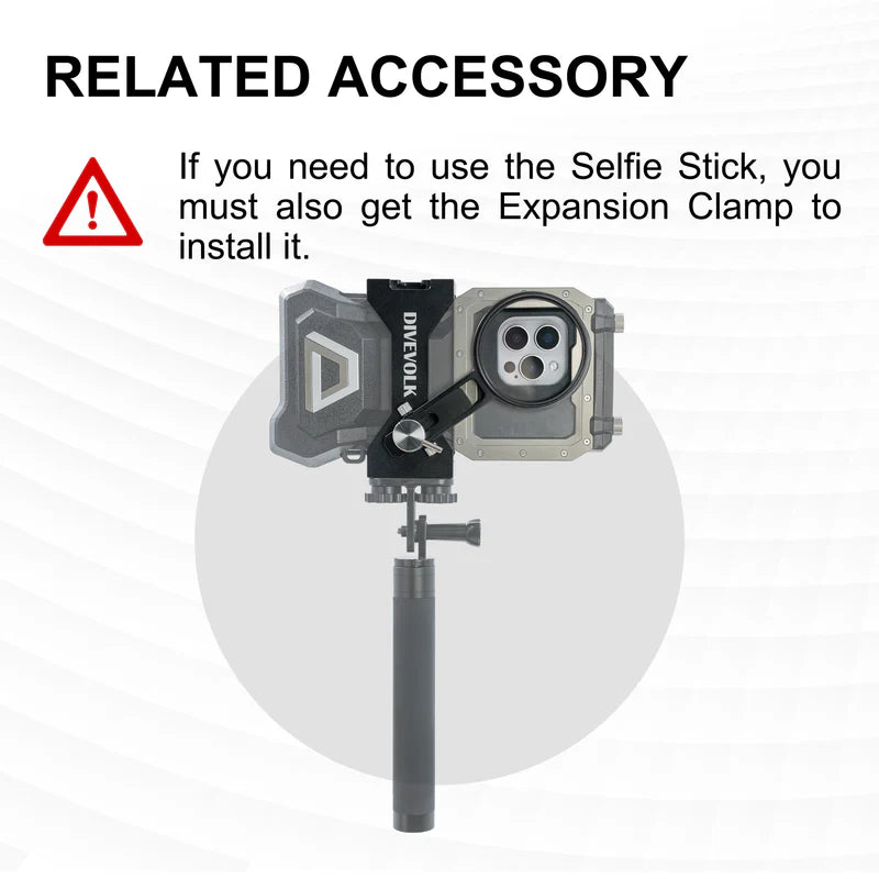 Divevolk SeaTouch 4 Max Underwater Housing Selfie stick