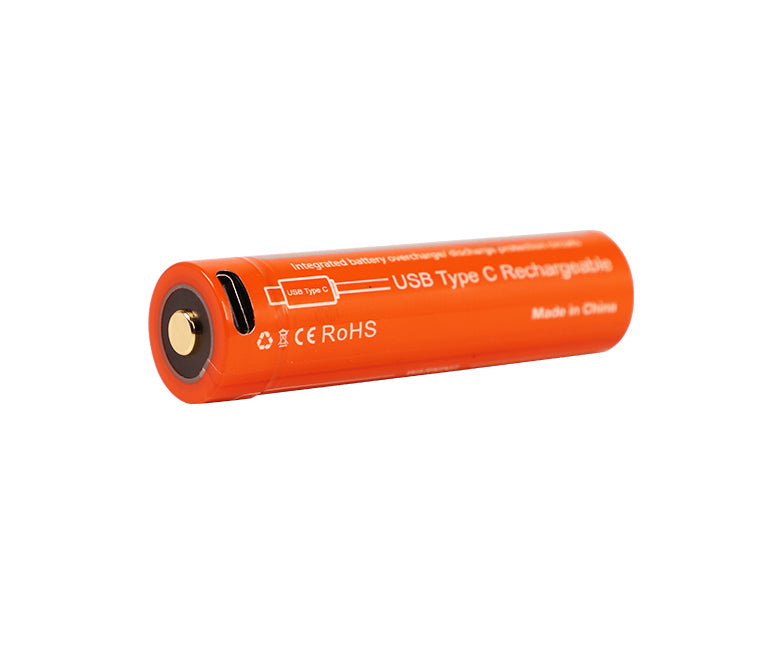 OrcaTorch 18650 usb accu 3,6v 3400mAh