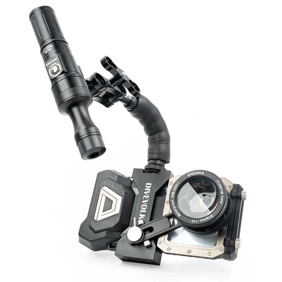 Divevolk SeaTouch 4 Max Plus Underwater Housing Macro Snoot Kit til iPhone og Android